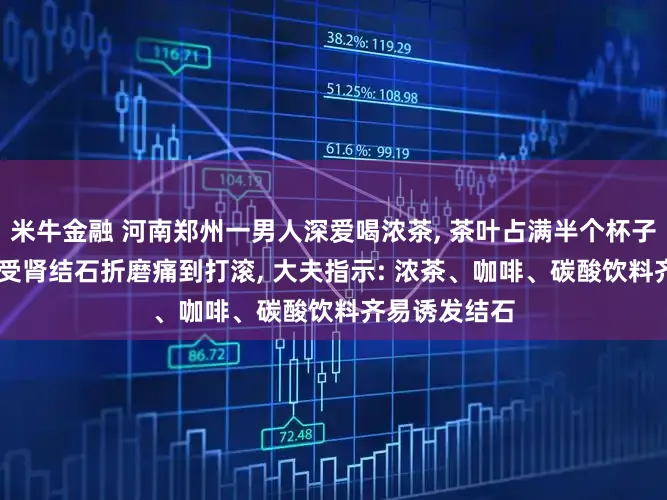 米牛金融 河南郑州一男人深爱喝浓茶, 茶叶占满半个杯子! 聚积5年饱受肾结石折磨痛到打滚, 大夫指示: 浓茶、咖啡、碳酸饮料齐易诱发结石