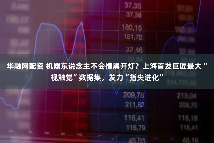 华融网配资 机器东说念主不会摸黑开灯？上海首发巨匠最大“视触觉”数据集，发力“指尖进化”